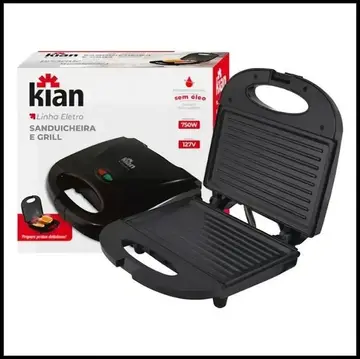 sanduicheira kian grill 2 em 1 750w