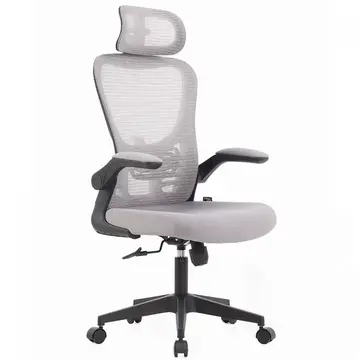 cadeira de escritório dr office handy v2 mesh cinza e preta