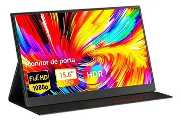 monitor portátil gamer 15.6 full hd 60hz ips compatível 4k