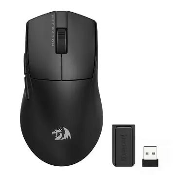 mouse gamer redragon king pro 26000 dpi 7 botoes wireless bluetooth preto m916 pro 1k