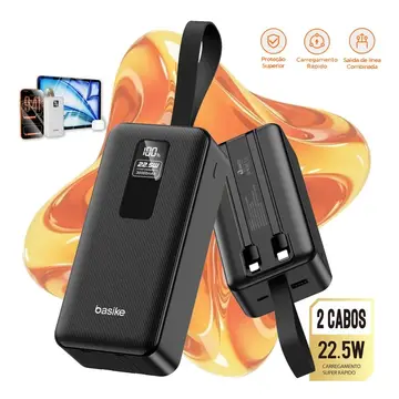 carregador portátil basike power bank 30000mah