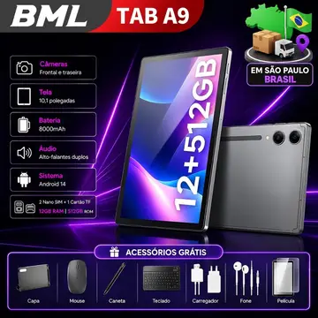 tablet bml a9 5g lte wi-fi 512gb 12gb ram 10.1