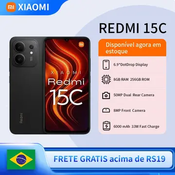 celular xiaomi redmi 15c dual sim 256gb 8gb ram 6.9 50mp 8mp 6000mah ip64