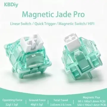 110 peças Switch Magnético KBDiy Jade Pro 32g super leve