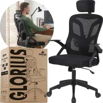 cadeira de escritório glorious nr17 mesh preta