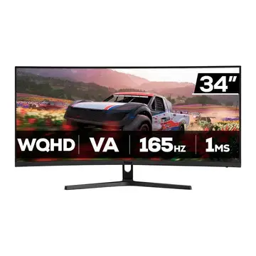 monitor gamer pichau nexus wide 34s 34 pol va ultrawide curvo 2k 165hz pg-nxs34s-bl01