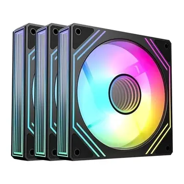 kit ventoinhas acegeek neon argb 3x120mm ag-neon3x1-bk