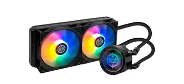refrigeração de pc tgt spartel v2 240mm rainbow preto tgtsplv240-bk01