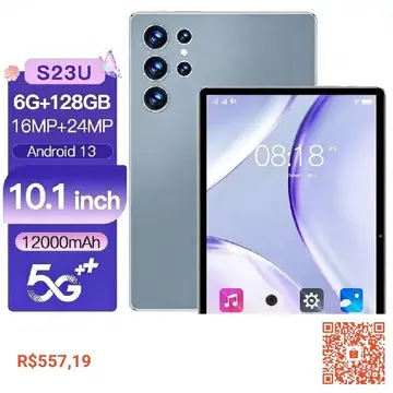 tablet milli mil10 android 13 128gb 6gb 10 polegadas