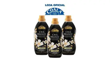 Kit Coala Laundry 3 Amaciantes Chá Branco 1L