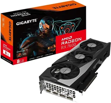 Placa de Vídeo Gigabyte RX 7600 Gaming OC