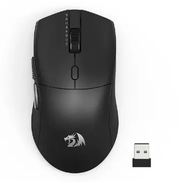 Mouse Gamer Sem Fio Redragon Neva Pro 26000 Dpi Ambidestro 1000Hz Usb Tipo C Bluetooth Usb 2 4 Ghz Preto M815 Pro