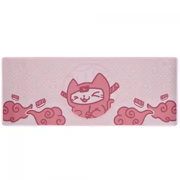 Mousepad Gamer Ninja Mewmew Control Grande 800X300Mm Rosa Gn Mp Mmcep