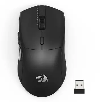 Mouse Gamer Sem Fio Redragon Neva Pro 26000 Dpi Ambidestro 1000Hz Usb Tipo C Bluetooth Usb 2 4 Ghz Preto M815 Pro