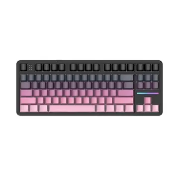 Teclado Sem Fio Mecanico Gamer Attack Shark X87 Rgb Tri Mode Wireless Bluetooth Usb C Blackberry X87