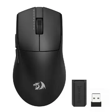 Mouse Gamer Sem Fio Redragon King Pro 26000 Dpi 7 Botoes Wireless Bluetooth Preto M916 Pro 1K
