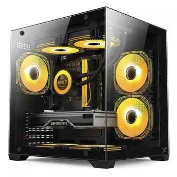 gabinete gamer brx xtreme glacier mini tower preto r41b