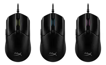 Design Super Leve de 53g, Sensor de precisão HyperX 26K, Até 26000 DPI, 8000HZ, Cabo Ultraflexível, Preto 6N0A7AA