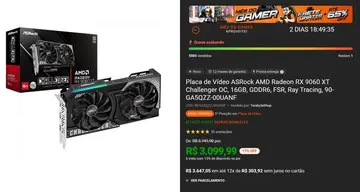 Placa de Vídeo ASRock RX 9060 XT Challenger