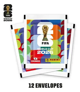colecionáveis kit 12 envelopes com 84 figurinhas copa do mundo 2026