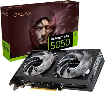placa de vídeo galax rtx 5050 8gb black gf 1-click oc