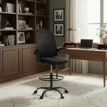 PARCELADO! Cadeira De Escritório Ergonômica Caixa Alta Executiva Braços Dobráveis