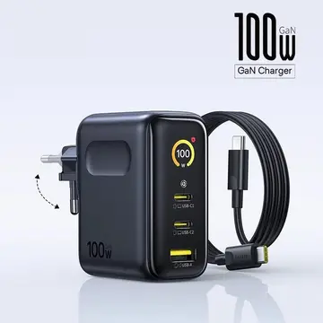 carregador baseus 100w gan dual usb-c display
