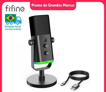 microfone fifine ampligame am8 usb xlr