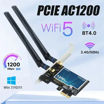 Adaptador Wifi 5 Fenvi PCIe 1200 Mbps