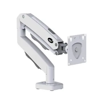 PARCELADO! Suporte Articulado de Mesa com Pistão a Gás para Monitores de 17' a 35' Branco - F80W ELG