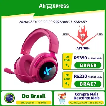 Fone de Ouvido Sem Fio Mchose X9, Rosa
