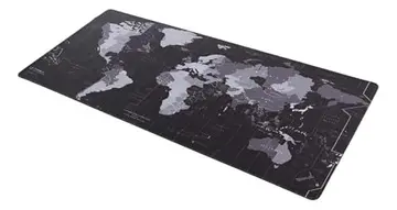 Mousepad Gamer Mapa Mundi Grande 90 X 40 Cm Antiderrapante Borda Costurada