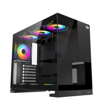 PARCELADO! Gabinete Gamer Redragon Eternal Preto Sem Fans CA-612B