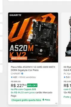 Placa Mãe AMD A520M