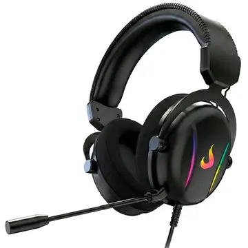 Headset Gamer Rise Mode Nova 02 Surround 7 1 Drivers De 40Mm Microfone Removivel Usb Rgb Preto Rm Hs Nv 02 Fb