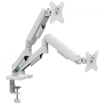 Suporte De Mesa Bluecase Ergo Flexy Articulado Para Dois Monitores De 17 A 32 Branco Bsmts02 1Wbx