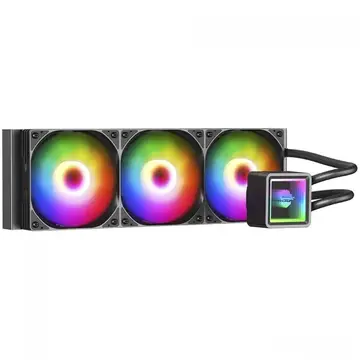 Water Cooler Gamer Ninja Yuki Argb 360Mm Intel Amd Controladora Black Gn Wc Yk360Rb