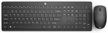Combo de Teclado e Mouse Ergonômico Sem Fio HP 230 - com Dongle USB Wireless, Digitação Silenciosa, Design Elegante, Até 12 Meses de Bateria