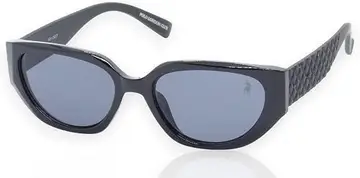 Óculos de Sol Polo London Club, Design clássico Gateado lente em Policarbonato com Proteção Uv400 em - Kit contém Case Couro Eco Marrom café