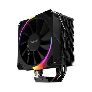 PARCELADO! Cooler para Processador Pcyes Frost Pulse ARGB Black Vulcan - TDP 180W - PEFPARGBBV
