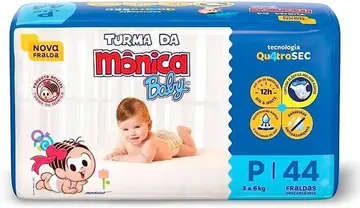 Turma da Mônica Fralda Infantil Econômica Unissex-bebês