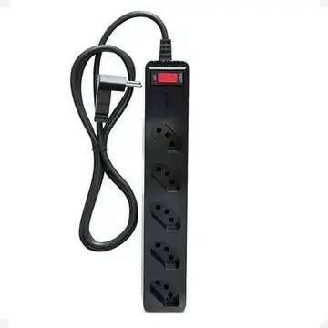 Filtro de Linha Clamper iClamper Energia 5 Tomadas com DPS Protetor Regua Extensao Proteção Contra Surtos Elétricos Bivolt Cabo 1 Metro Cor 