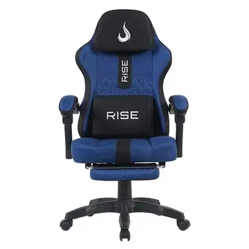 Cadeira Gamer Rise Mode Z11 Angulo Ajustavel Tecido Azul E Preto Rm Cg Z11 Bb