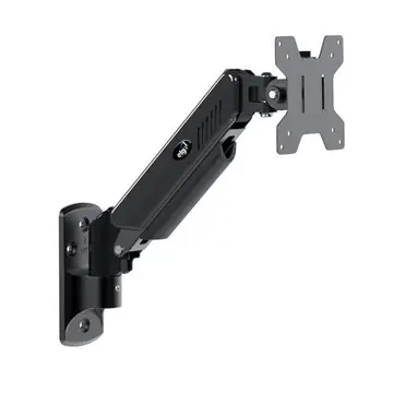 PARCELADO! ELG, F410, Suporte Articulado de Parede, Pistão a Gás, Design Ergonômico e Ajustável, Monitores 17'' a 34'', Preto