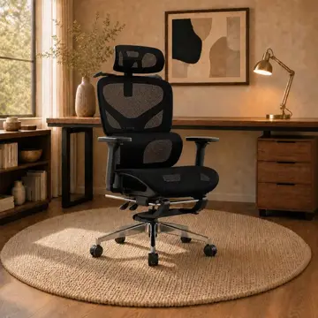 Ainda ativo! Cadeira de Escritório Ergonômica Soberano Preta 200kg