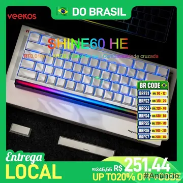 Teclado Magnético Shine60 He
