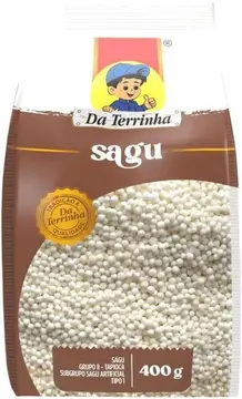 alimentos sagu mandioca da terrinha 400g cx 12