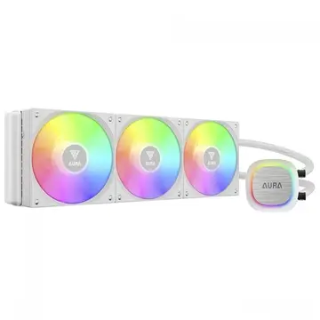 Water Cooler Gamdias Aura Gl 360 V2 360Mm Argb Intelamd White