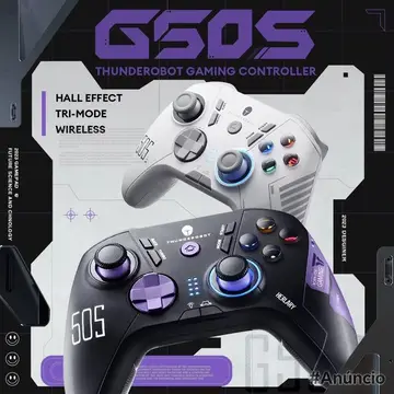 THUNDEROBOT-Controlador de Jogos Sem Fio, Joystick Efeito Hall, Gatilhos, Gamepad, 1000Hz, Taxa de Polling para Switch, PC, Android, IOS, G5