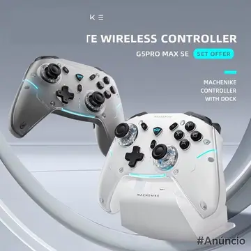 Controle Machenike G5 Pro Max SE com Hall Effect, Base de Carregamento e RGB